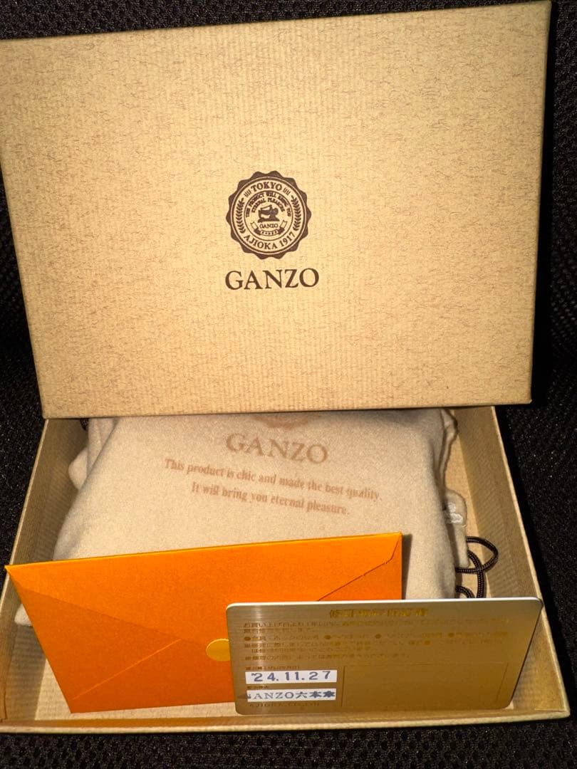 【未使用】ganzo六本木店限定スマート三つ折りウォレット