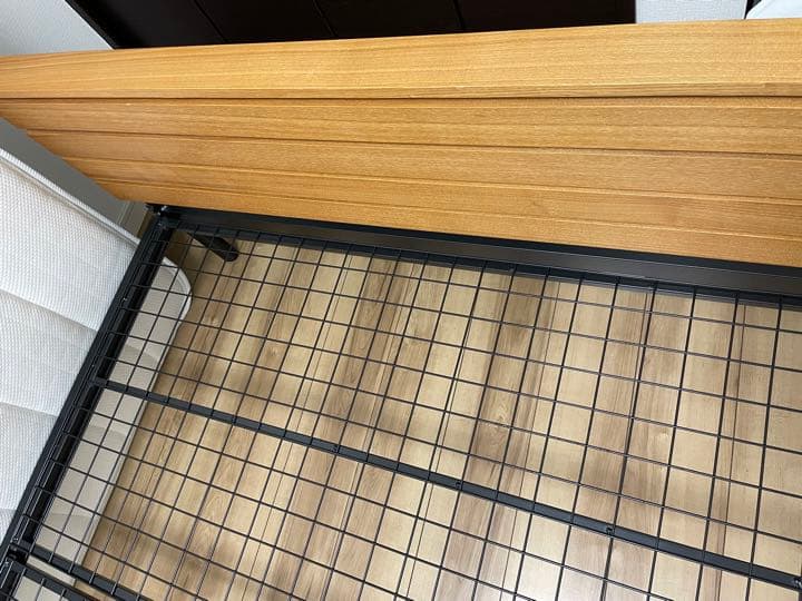 ウォールナットヘッドパネルベッド　ニトリ NSleep マットレスセット