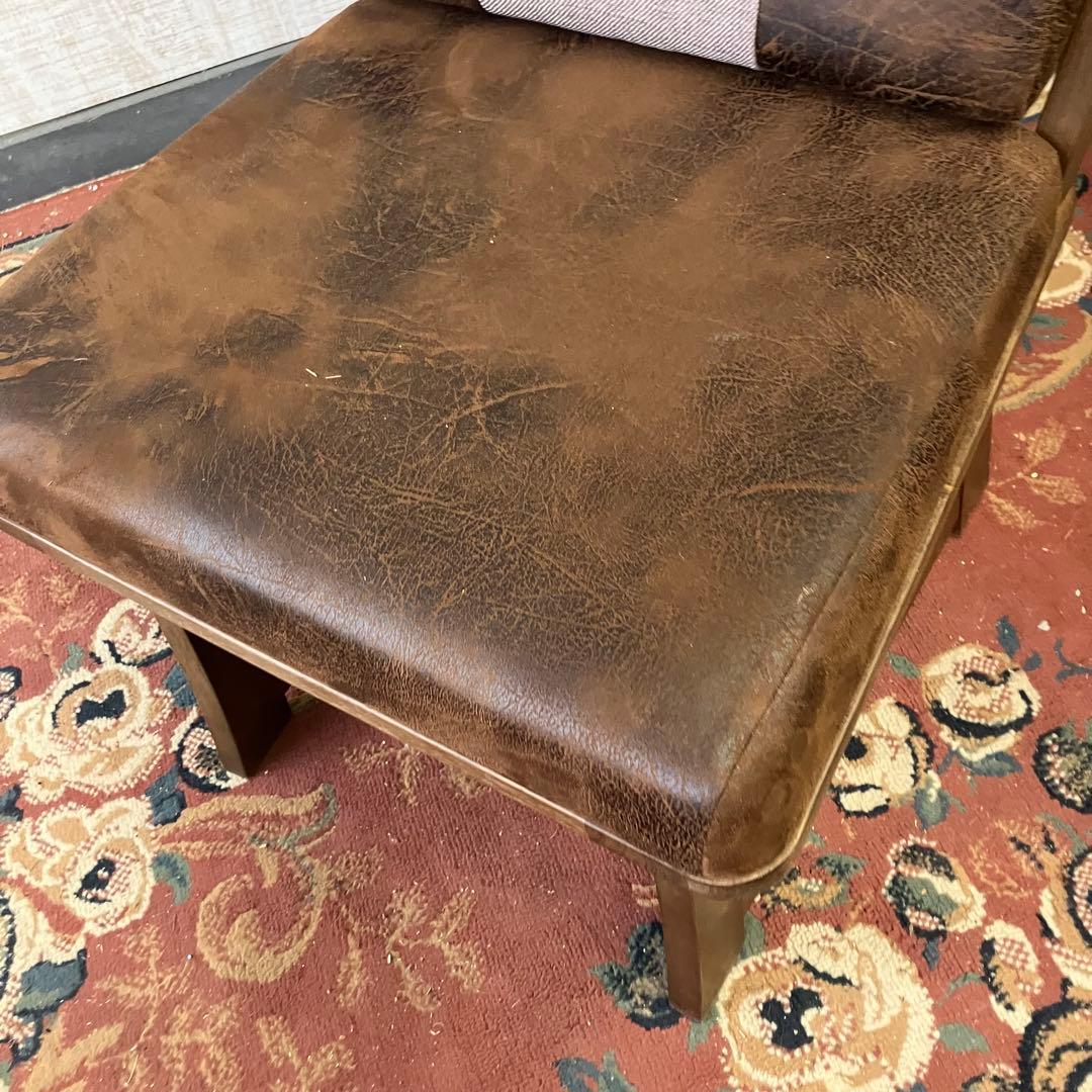 ②北欧レトロ 上久商店 大川家具 ノゾミ 回転式 天然木製椅子 アームレスチェア