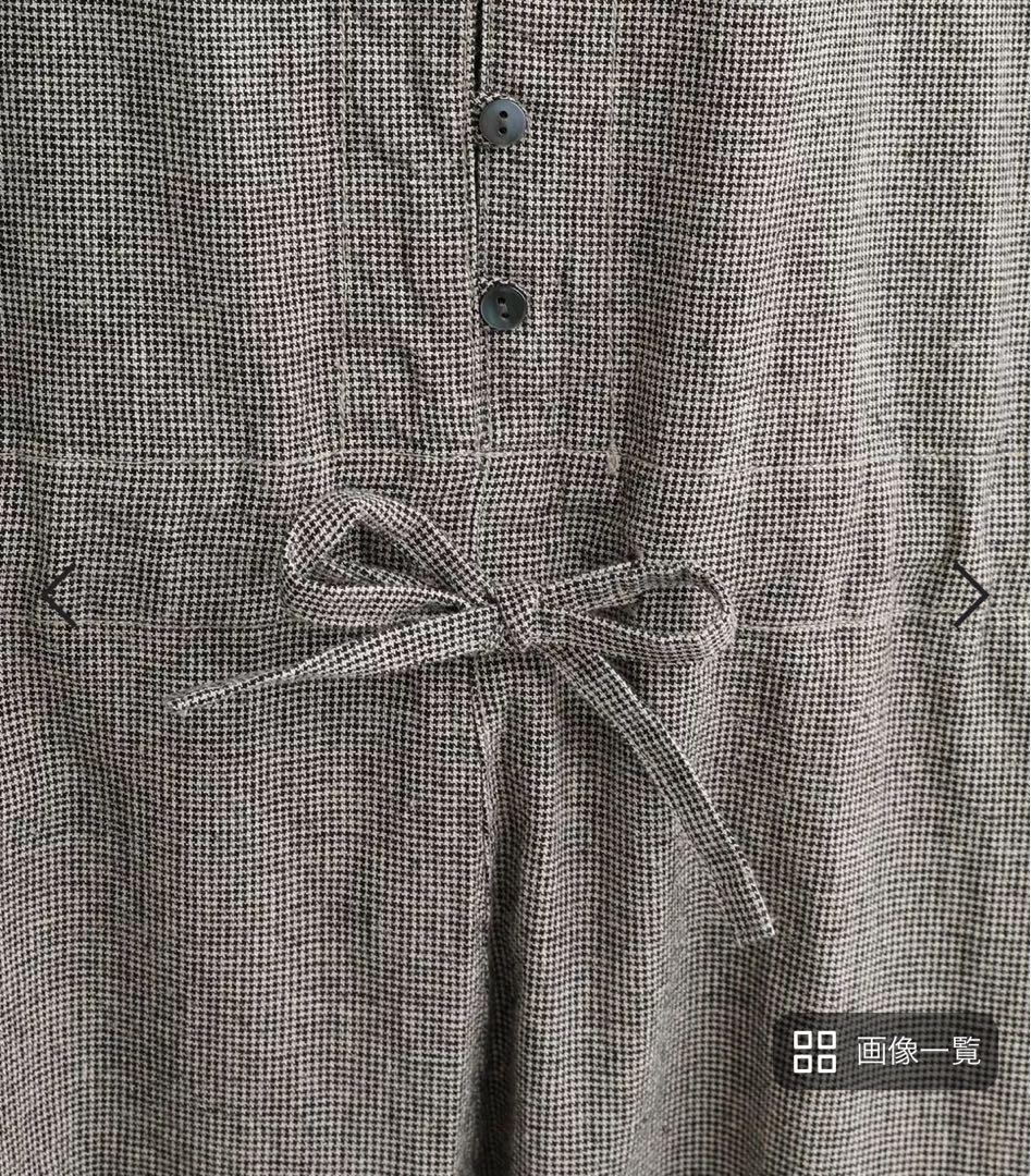 再値下げ　コットンリネン　サロペット　blissbunch 　ナチュラン