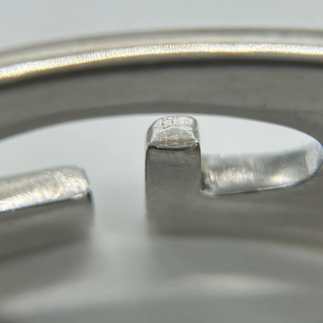 グッチ GUCCI Gカットアウト プレート バングル　SV925