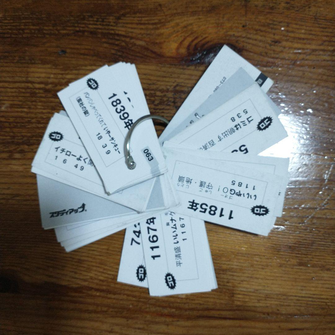 中学受験　歴史　ゴロ将軍　スタディアップ