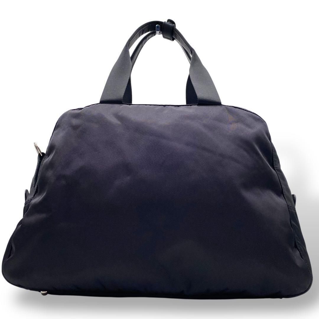 【未使用級】アニエスベー ボヤージュ ミニボストン 2way ナイロン ブラック