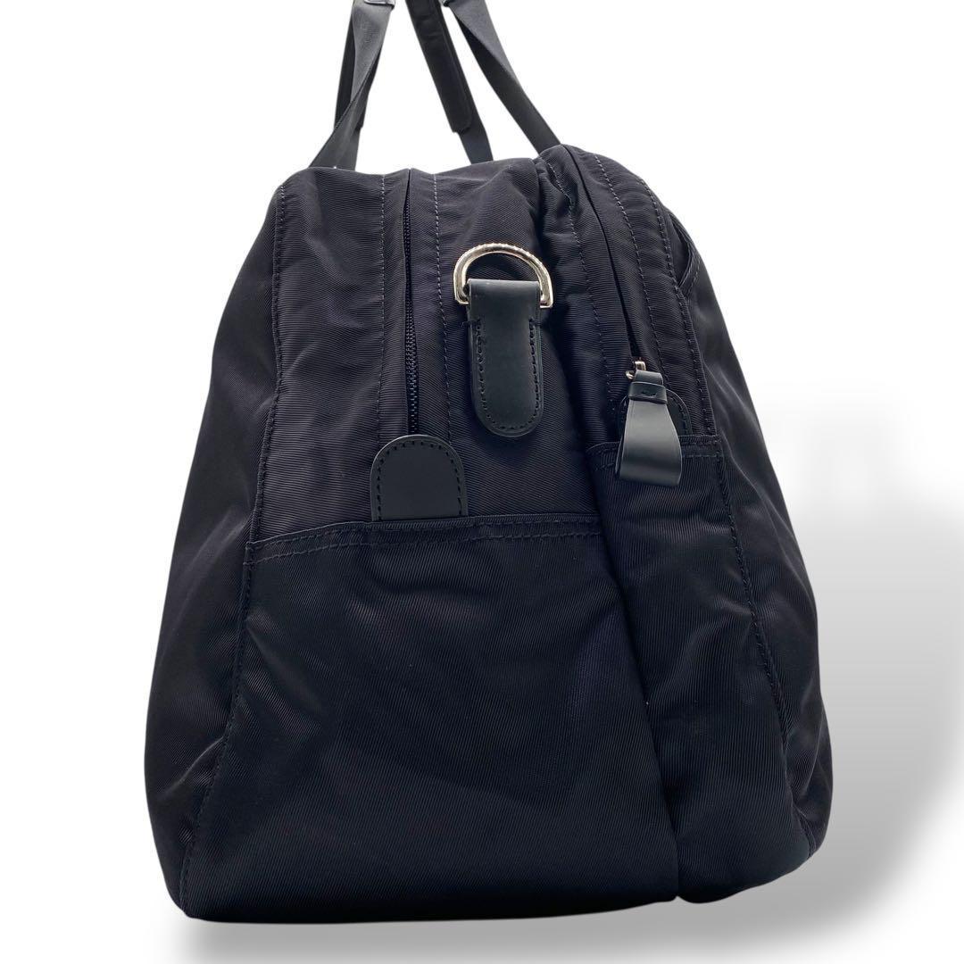 【未使用級】アニエスベー ボヤージュ ミニボストン 2way ナイロン ブラック