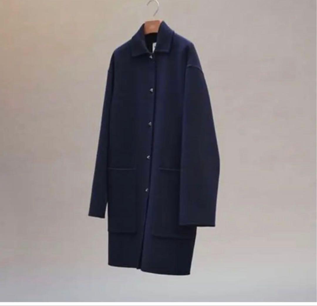 エルメス　ネイビー コート　ハンガー/ガーメントカバー付