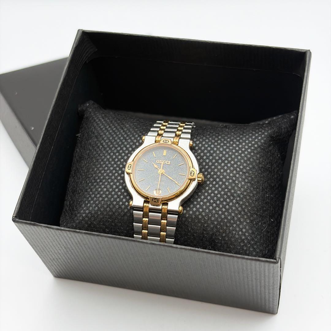 GUCCI グッチ 9000L ゴールド コンビカラー 希少　新品電池交換済