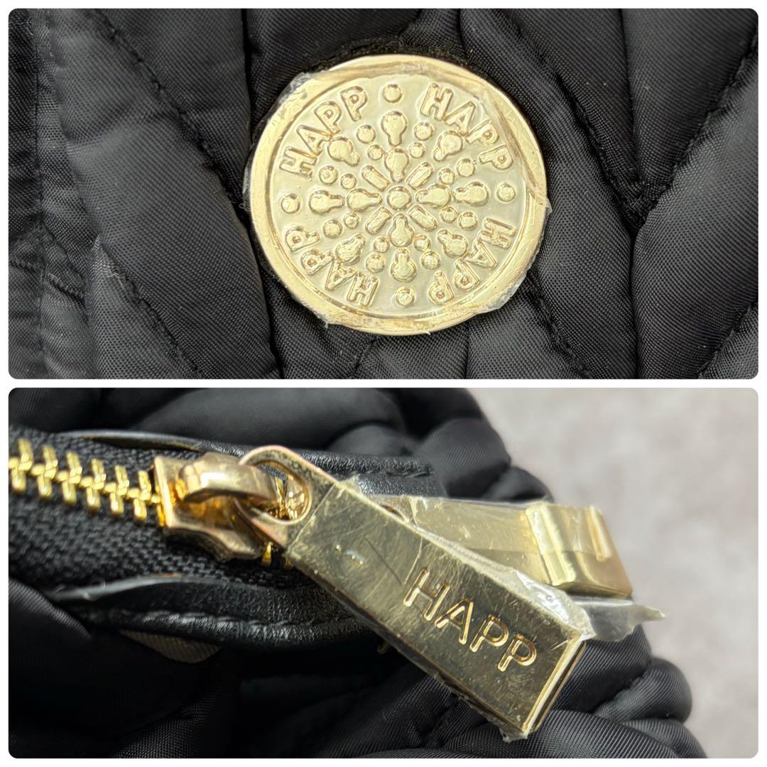 【良品✨】ハップ キルティング マザーズバッグ 2WAY ショルダー 黒