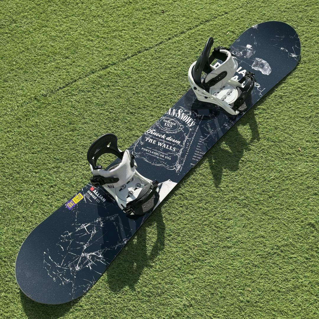 美品 ALLIAN DAMAGE 155cm FLUX PR ML セット