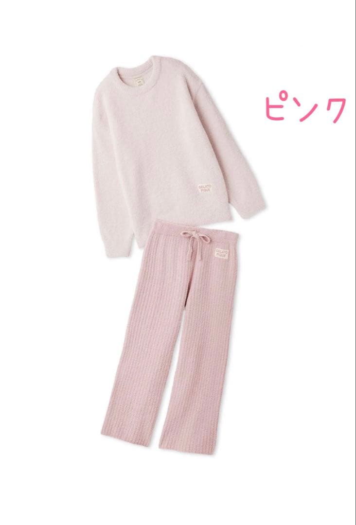 ジェラートピケ　カラフルパウダープルオーバー&ロングパンツ