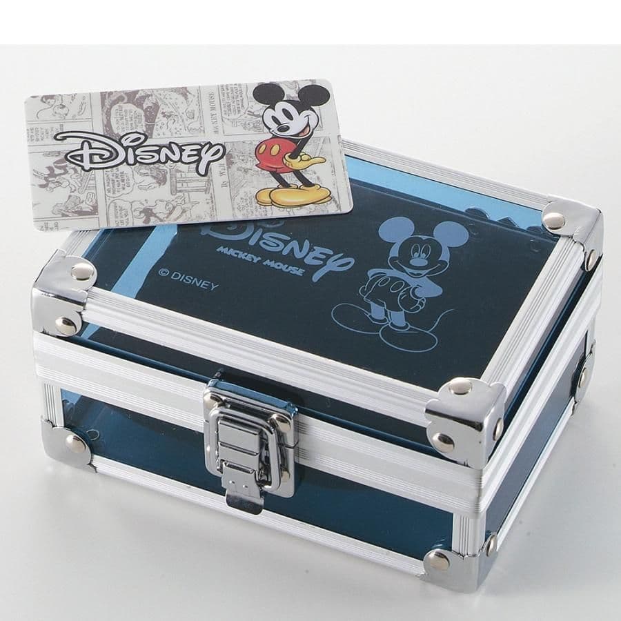 ディズニー　世界限定腕時計ギミックアイミッキー　シルバー