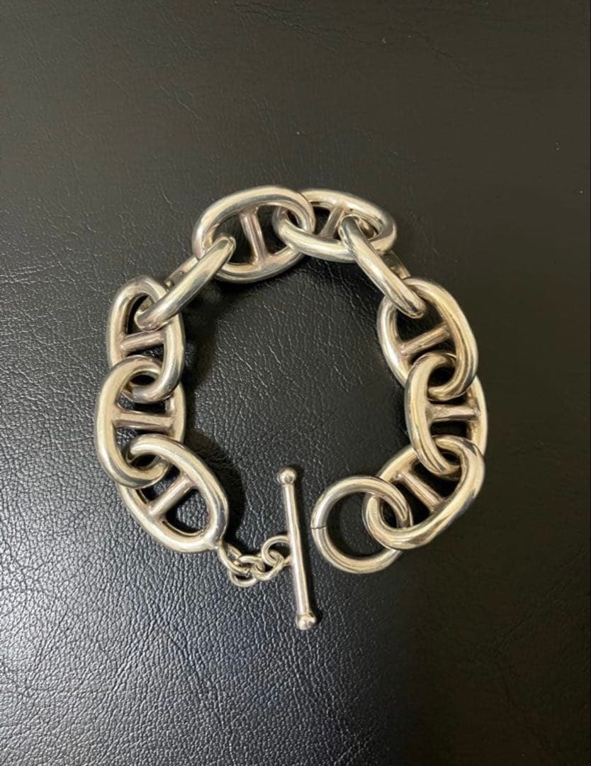 古*間様 ブレスレット　ヴィンテージ　シルバー925 イタリア製　シェーヌダンク