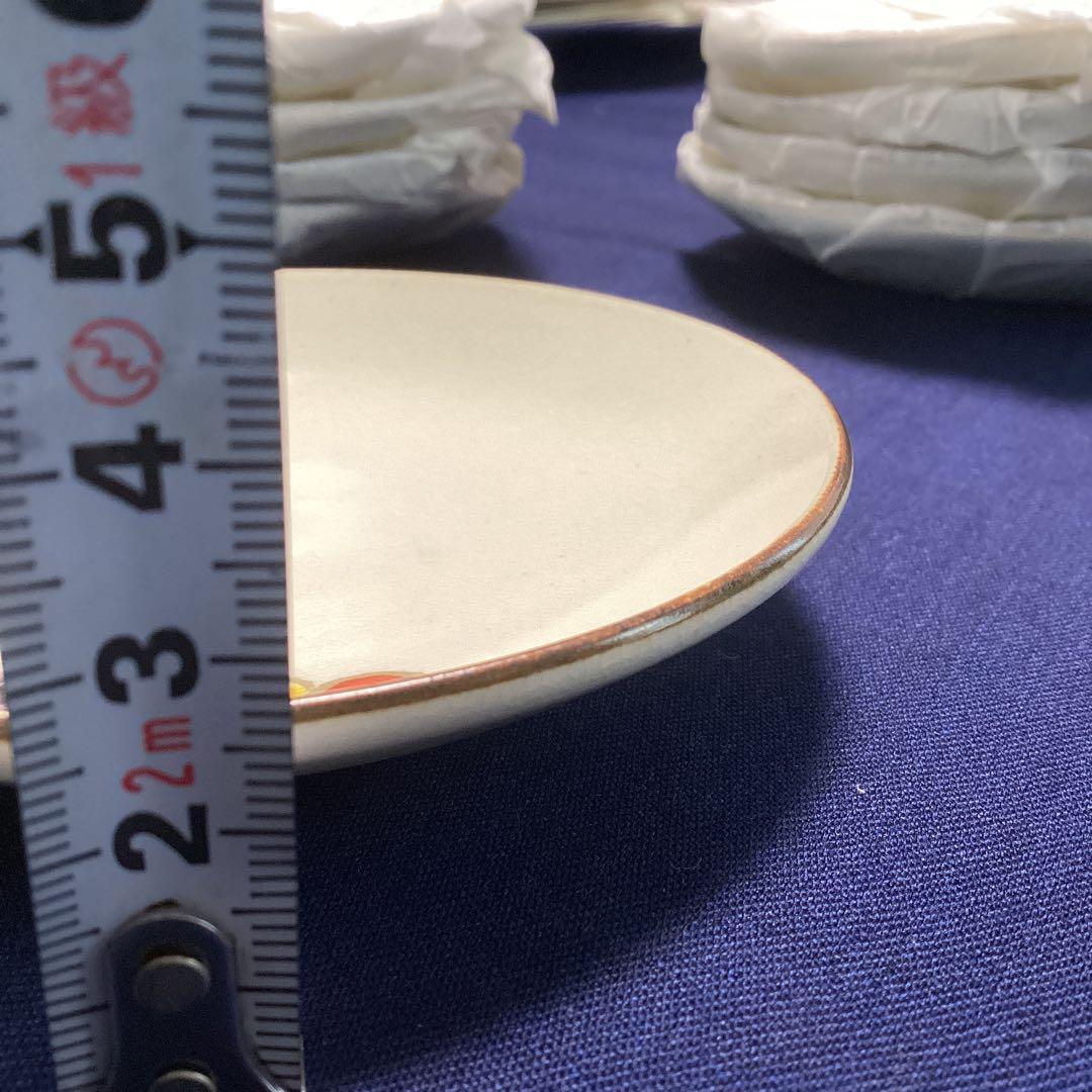 京焼色絵都おどり絵小皿　10客　新品未使用