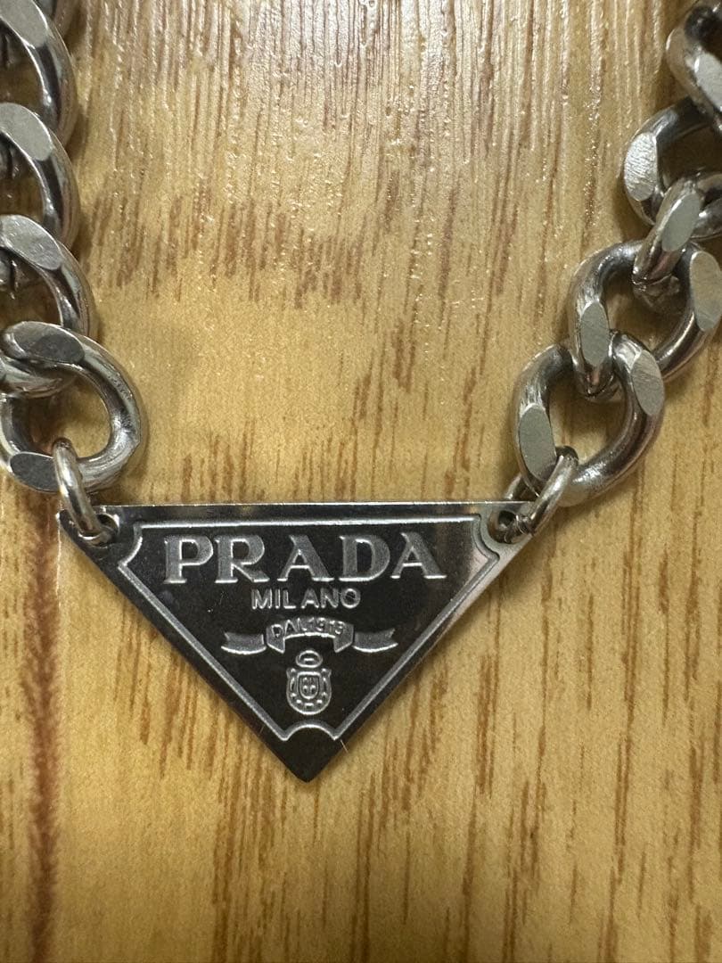 PRADA シルバー チェーンネックレス