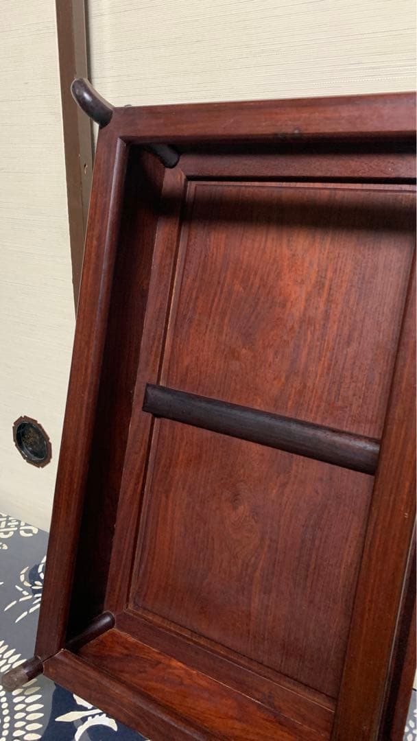 【専用】花梨？紫檀？無垢材　高級銘木　特大　盆栽　美術品　台座　天板一枚板