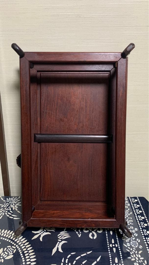 【専用】花梨？紫檀？無垢材　高級銘木　特大　盆栽　美術品　台座　天板一枚板