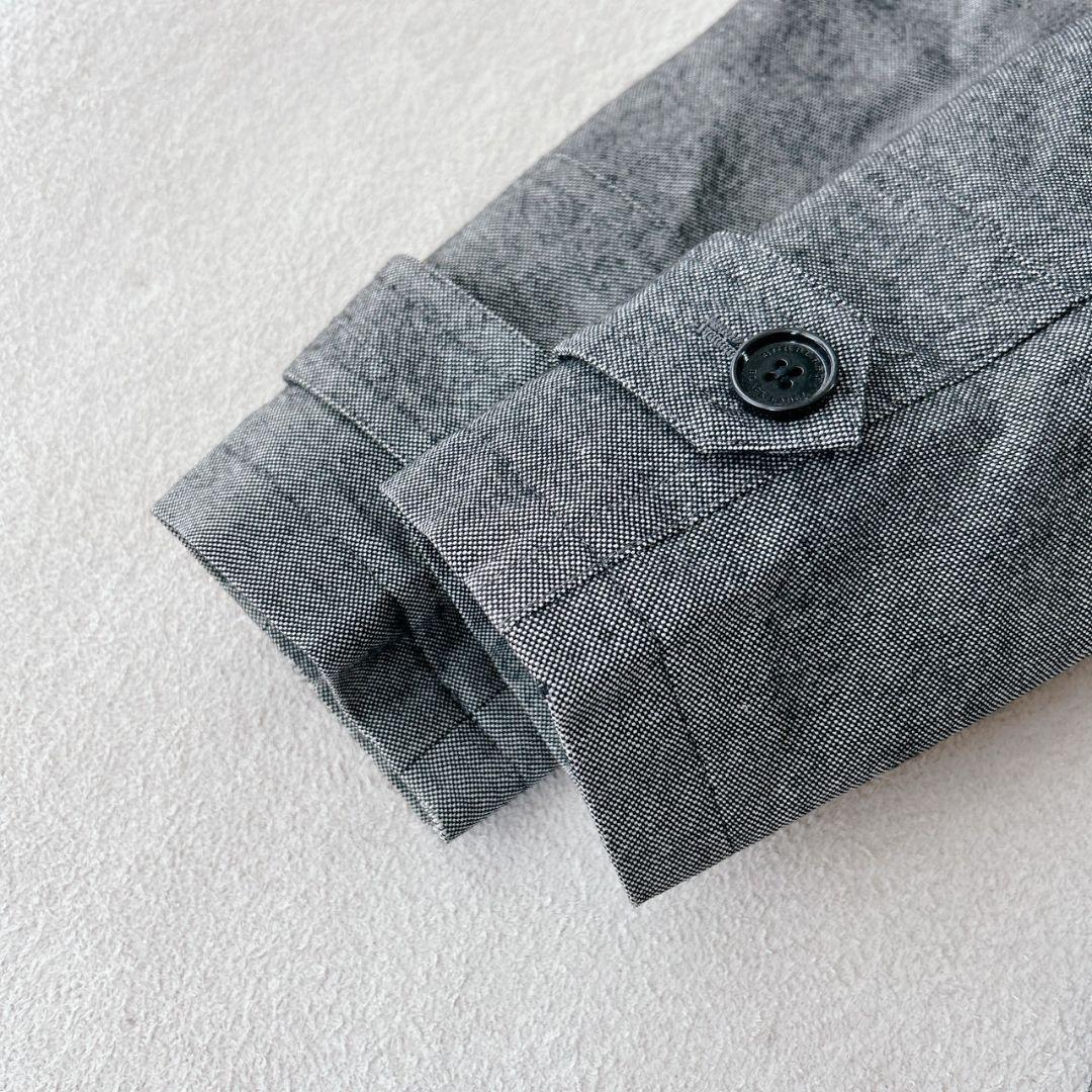 バーバリーブラックレーベル ラビットファー ステンカラーコート 中綿キルティング