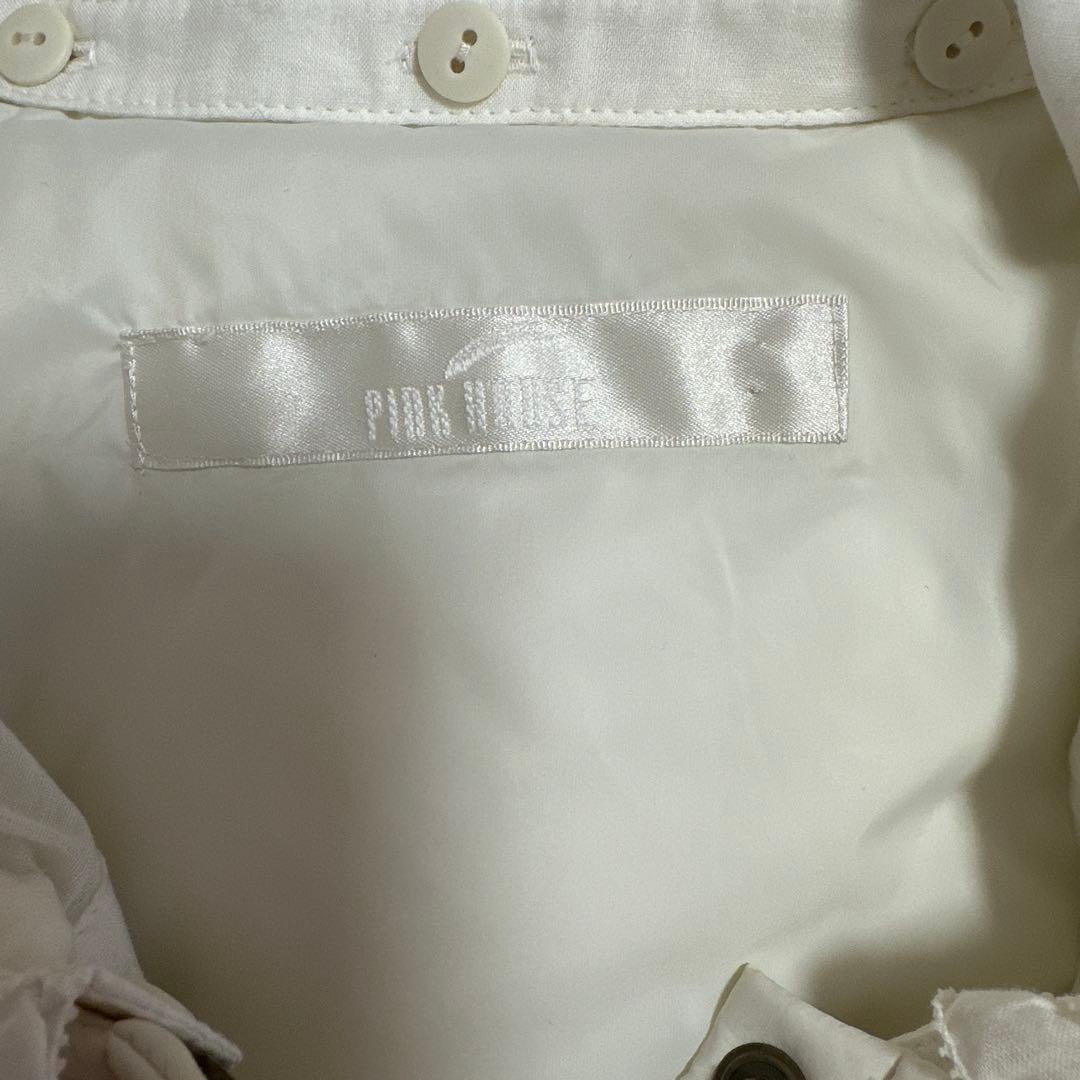 ピンクハウスフリル付きダウンベスト