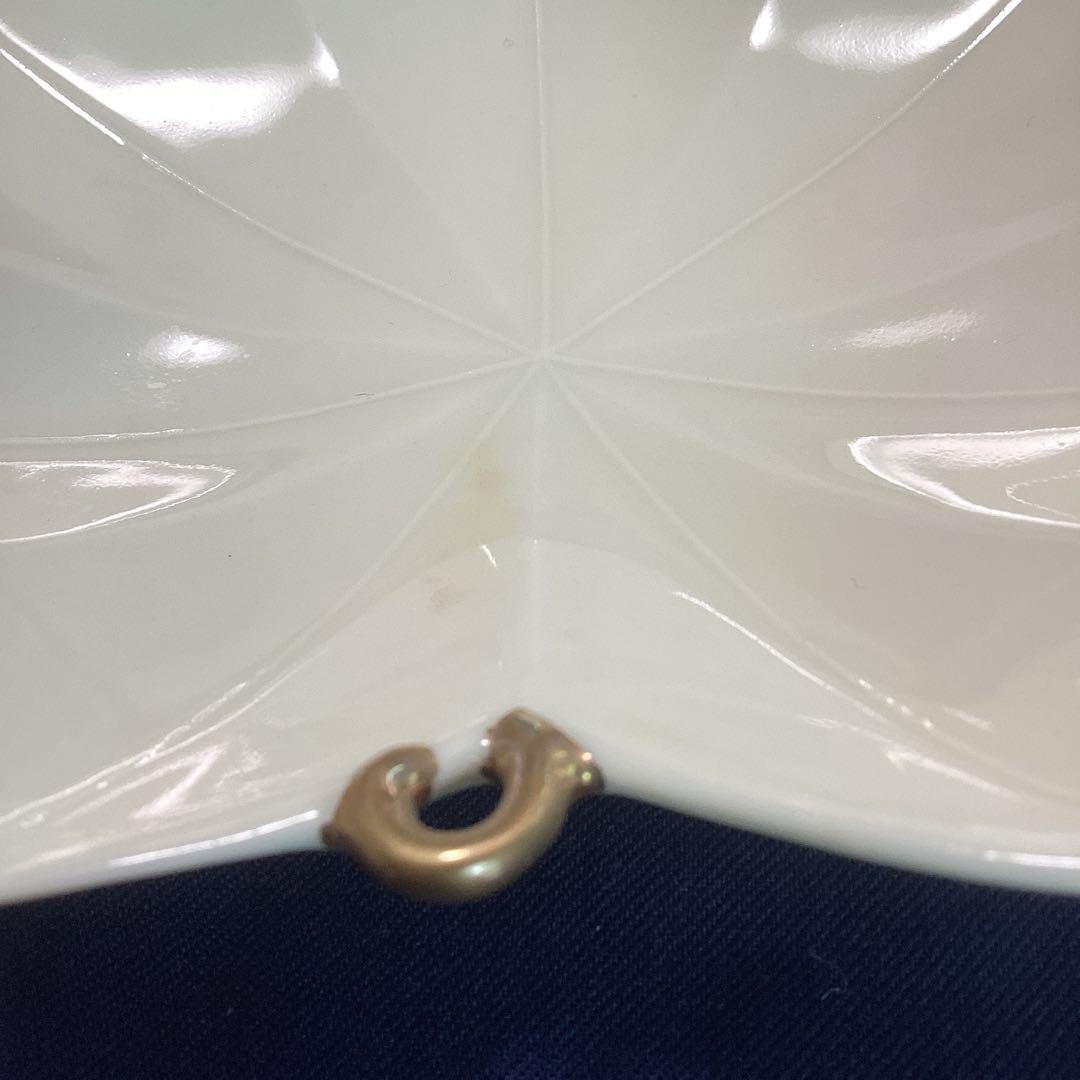 tama　　白釉紅葉型向付9客　　新品未使用