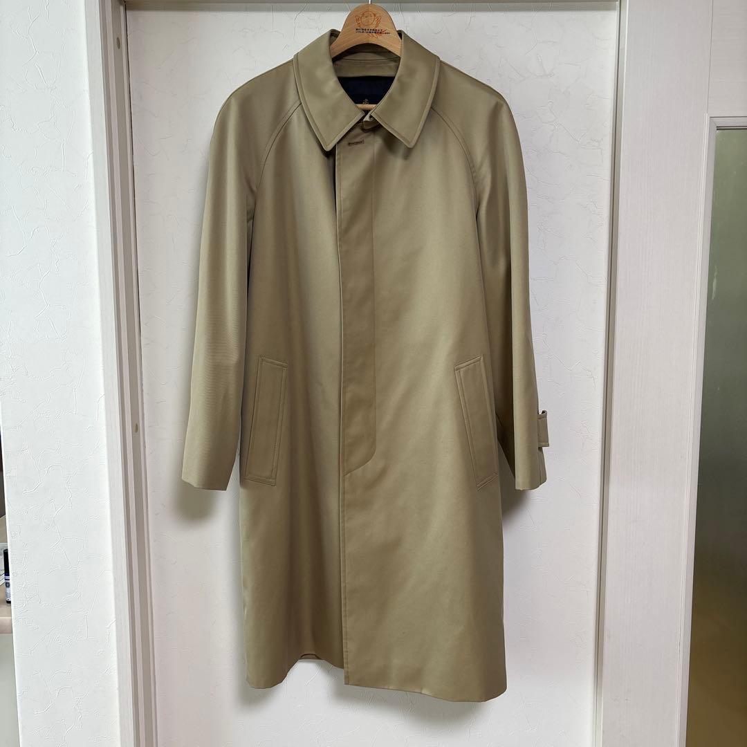 ブルックスブラザーズ ベージュ ステンカラーコート チェック裏地　サイズ36