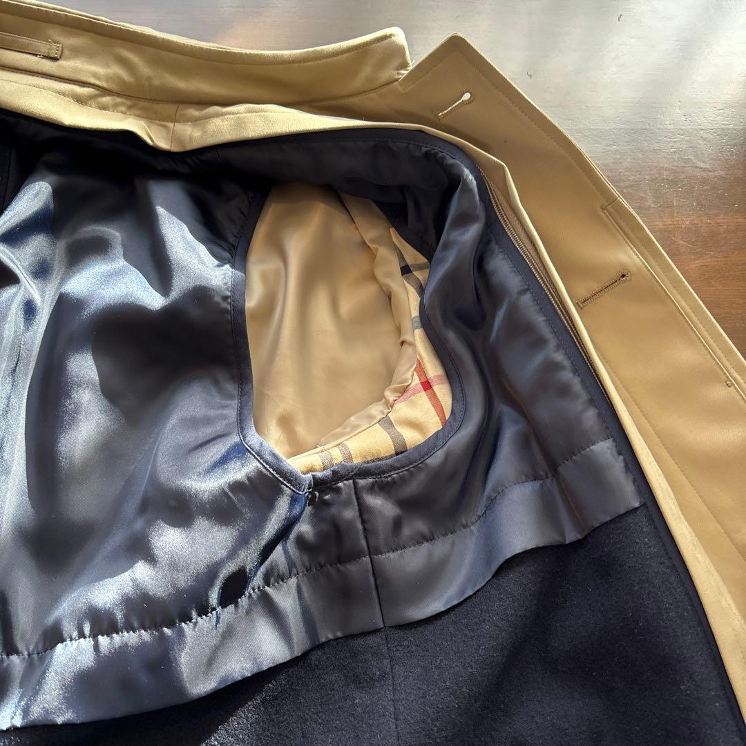 ブルックスブラザーズ ベージュ ステンカラーコート チェック裏地　サイズ36