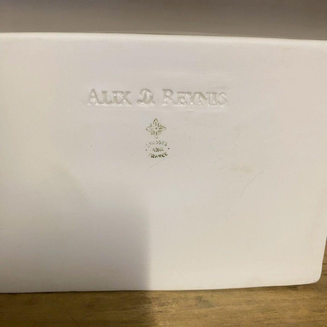 ALIX D. REYNIS 磁器 フランス製 蓋付き バターケース 小物入れ
