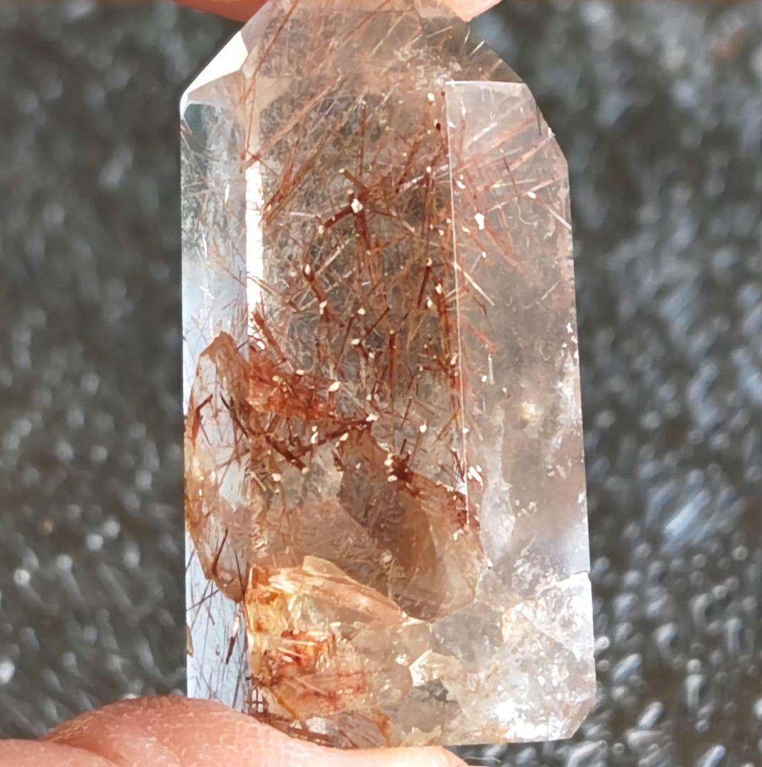 珍品【高品質】ピンクレッド ルチル ポイント