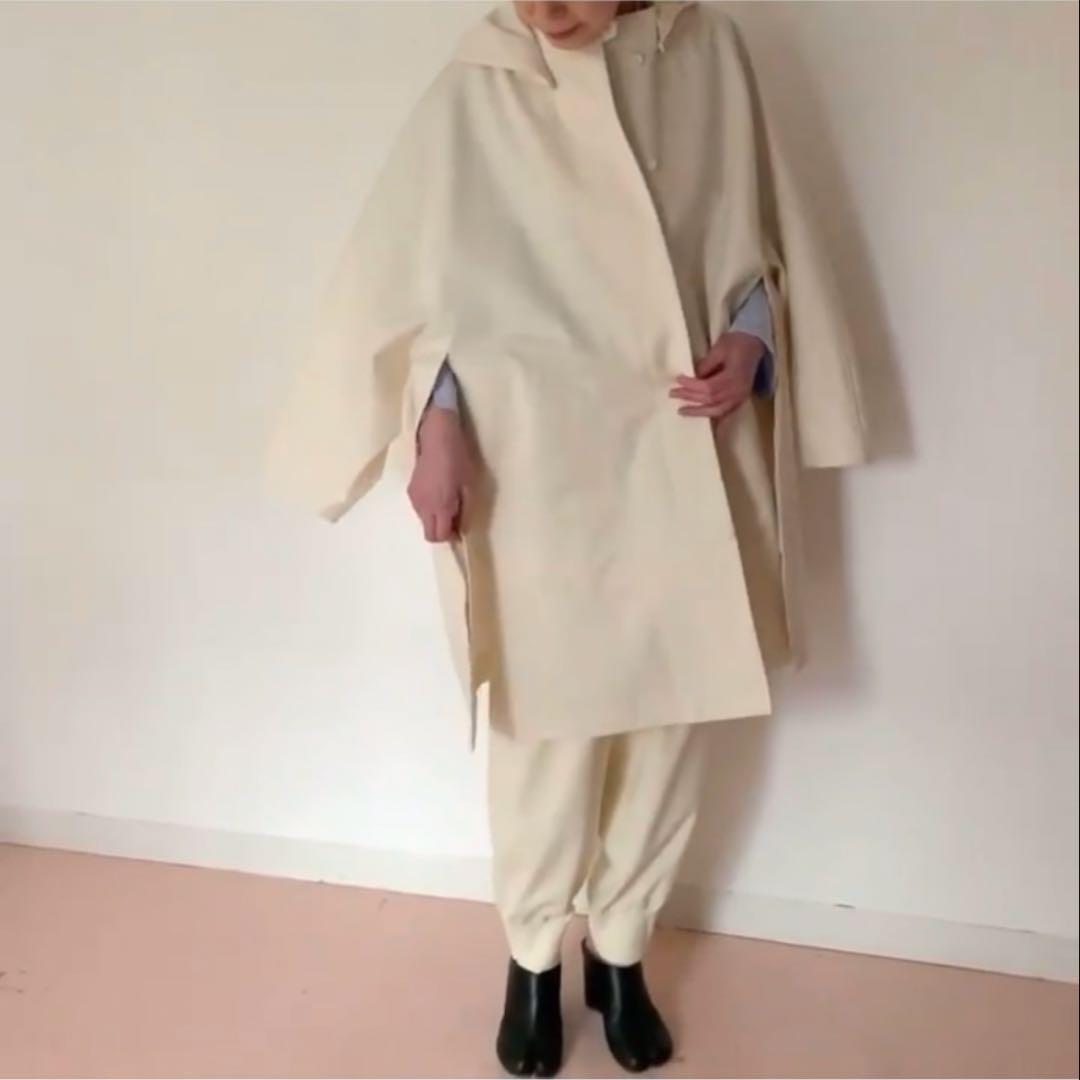 美品　TENNE HANDCRAFTED MODERN ケープコート　アイボリー