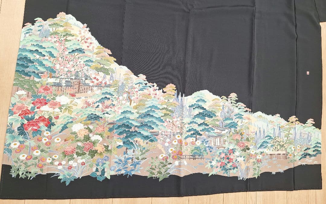 着物リメイクワンピース3693