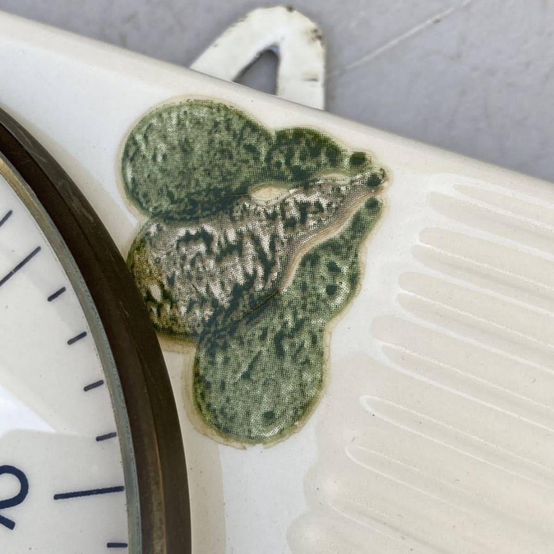 ⚫︎メンテナンス品⚫︎ドイツ ヴィンテージ 陶器 クロック タイマー付 掛け時計