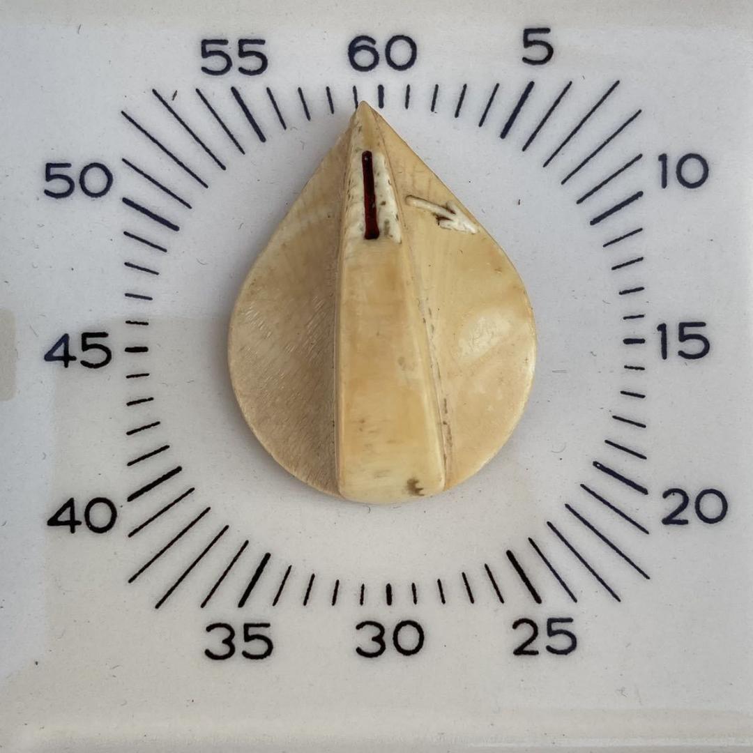 ⚫︎メンテナンス品⚫︎ドイツ ヴィンテージ 陶器 クロック タイマー付 掛け時計