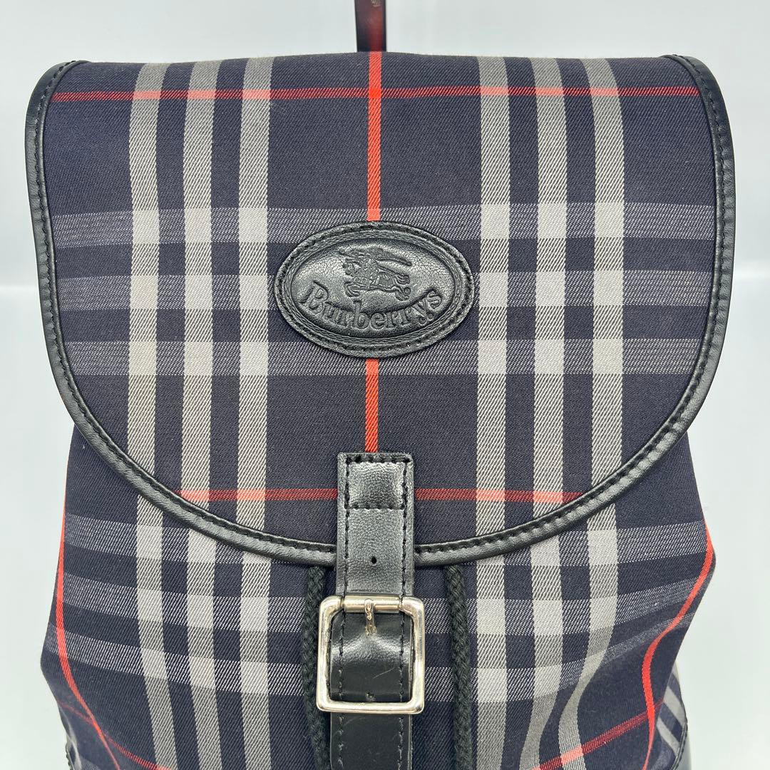 希少 美品 BURBERRY バーバリー ノバチェック リュック バックパック