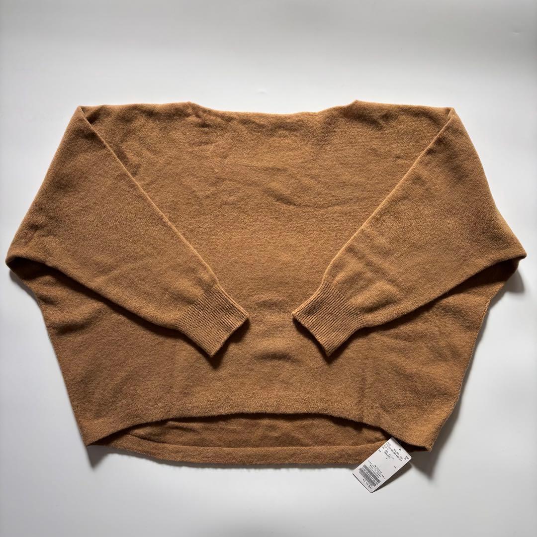 新品【NOBLE】ファインウールドルマンプルオーバー　キャメル