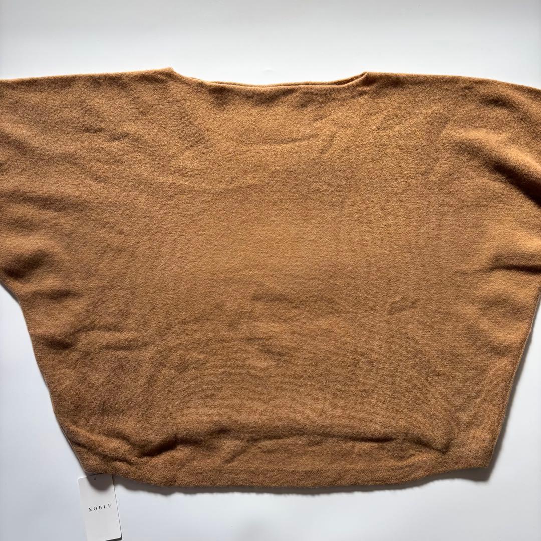 新品【NOBLE】ファインウールドルマンプルオーバー　キャメル