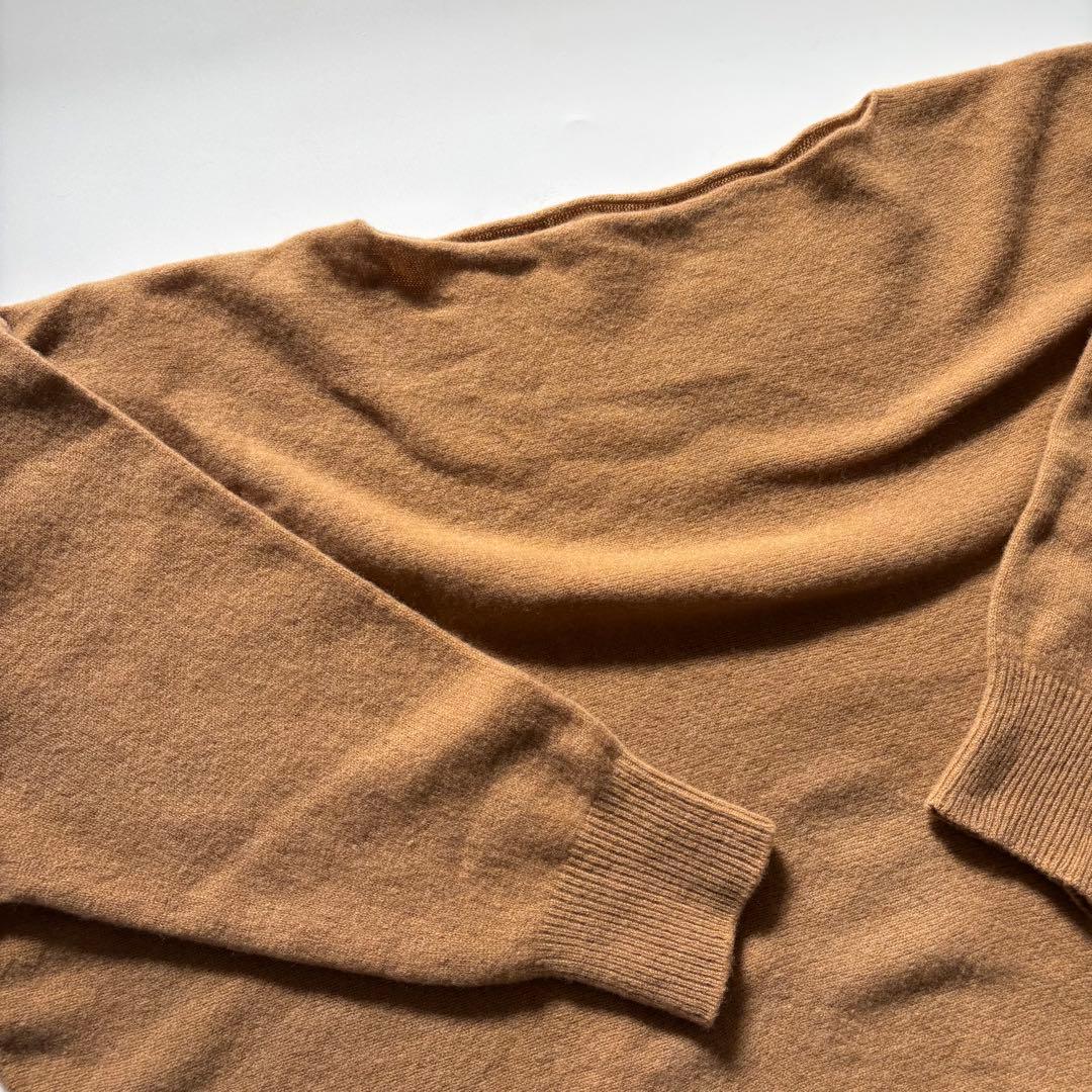新品【NOBLE】ファインウールドルマンプルオーバー　キャメル