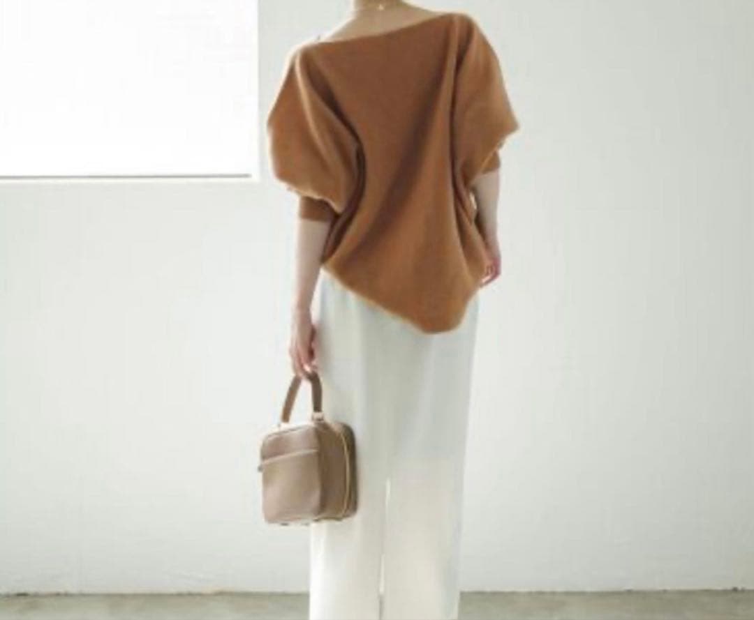 新品【NOBLE】ファインウールドルマンプルオーバー　キャメル