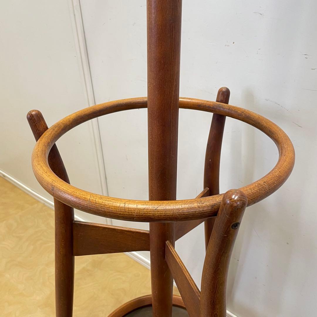 秋田木工 ポールハンガー② 木製コートハンガー 傘立て 洋服掛け ビンテージ