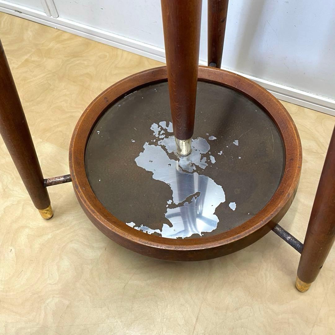 秋田木工 ポールハンガー② 木製コートハンガー 傘立て 洋服掛け ビンテージ