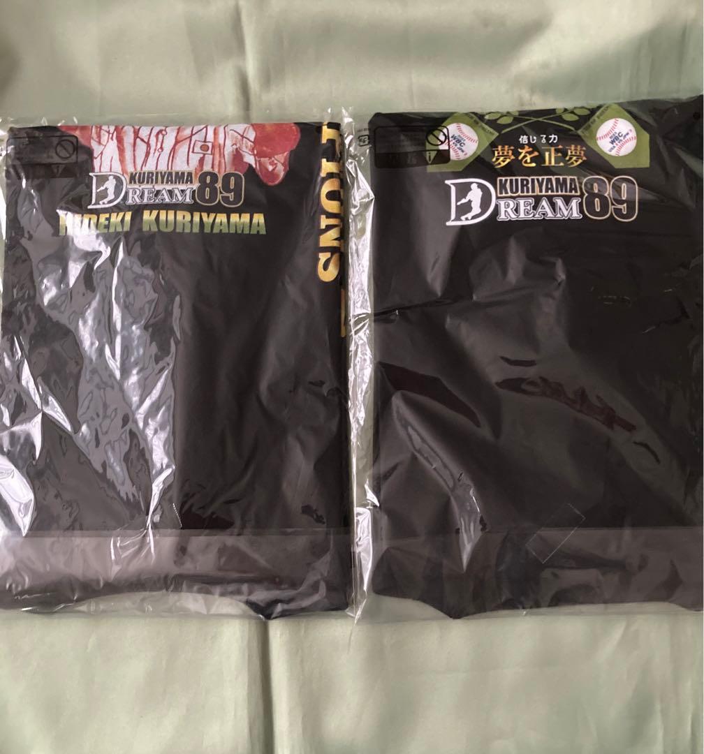 栗山英樹監督 WBC 凱旋パレード 記念Tシャツ　Mサイズ　2種　侍ジャパン