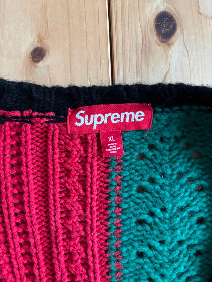トップス Supreme Patchwork Cardigan XL