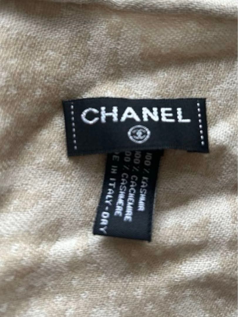 CHANEL ロゴパターン 大盤ストール