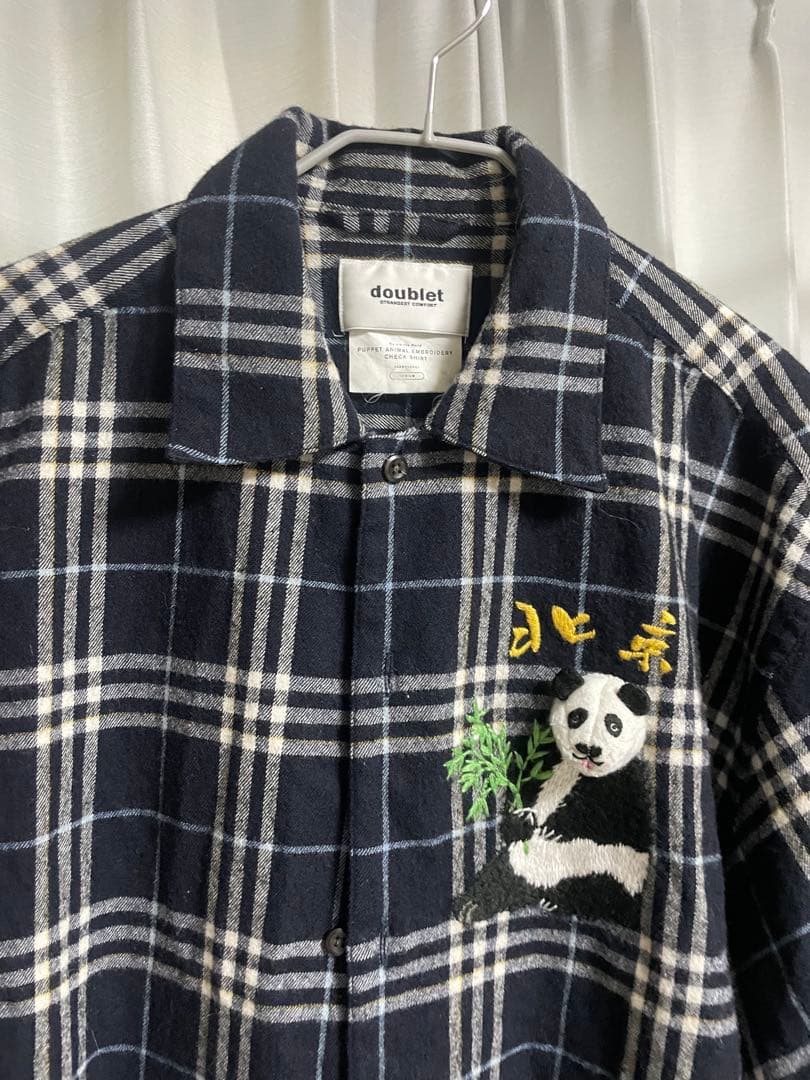 トップス doublet PUPPET ANIMAL EMBROIDERY SHIRT