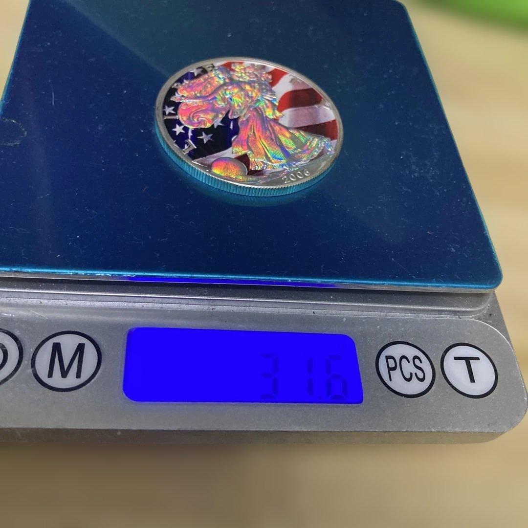 イーグル銀貨　ホログラム