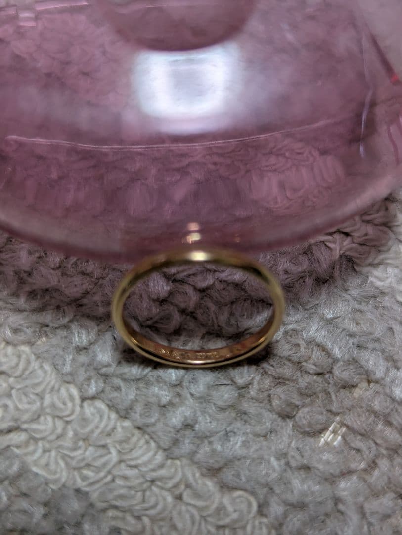 【極美品】TIFFANY ティファニー K18PG バンドリング 8号 6341