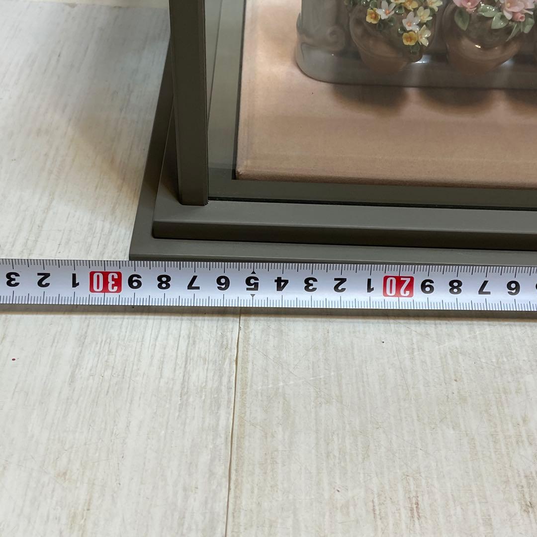 LLADRO リヤドロ⭐️可愛いながめ　置物　陶器　ガラスケース付き