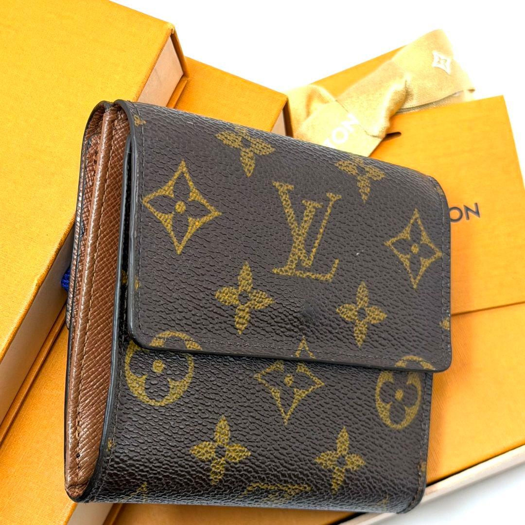 レア 美品 ルイヴィトン モノグラム ポルトフォイユ エリーズ 財布 三つ折り