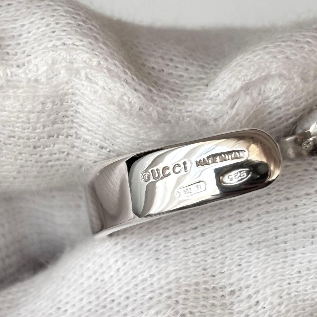 美品✨GUCCI グッチ ピアス Gロゴ フープ SV925 片耳