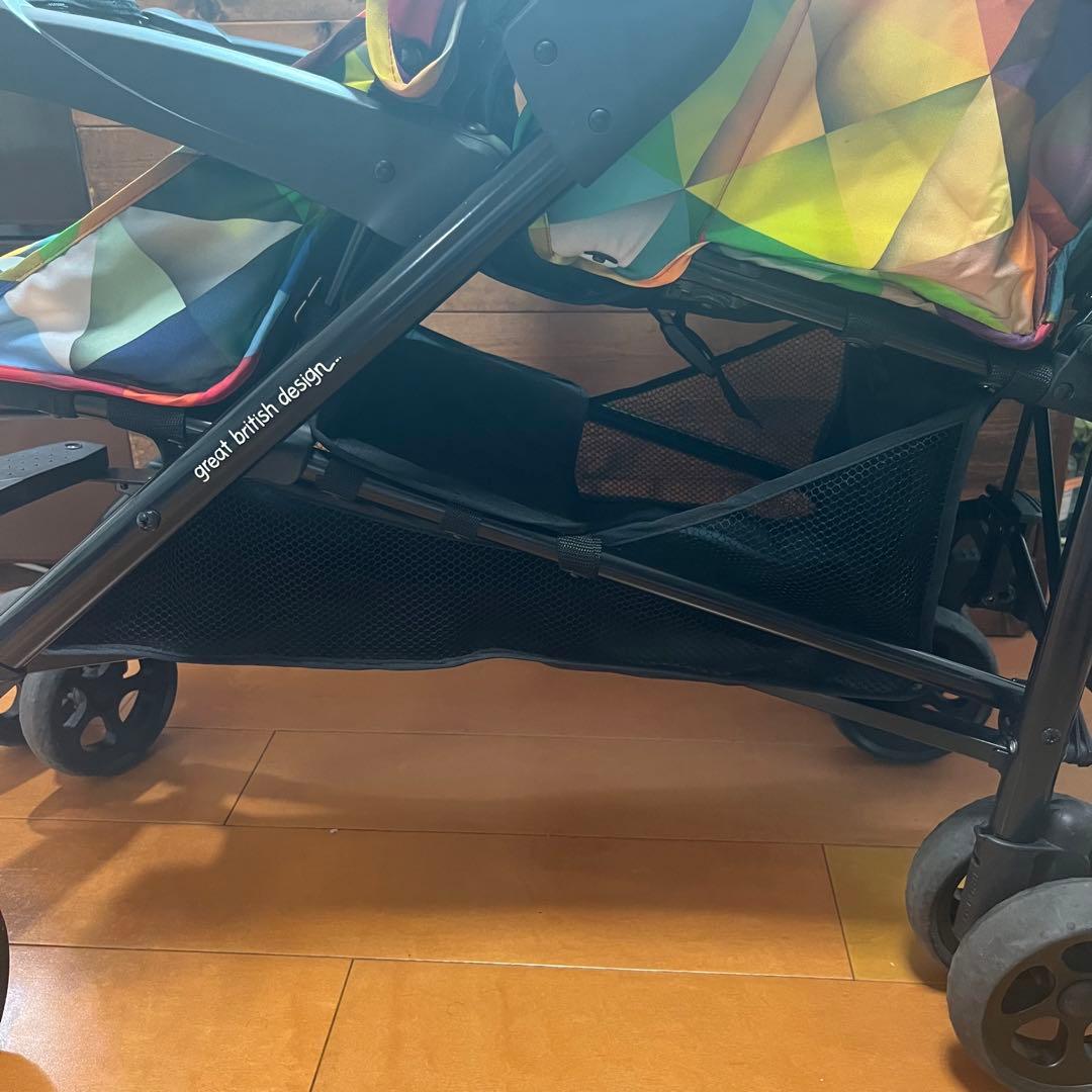 【美品】コサット　シャッフル　二人乗り　縦型ベビーカー　バギー