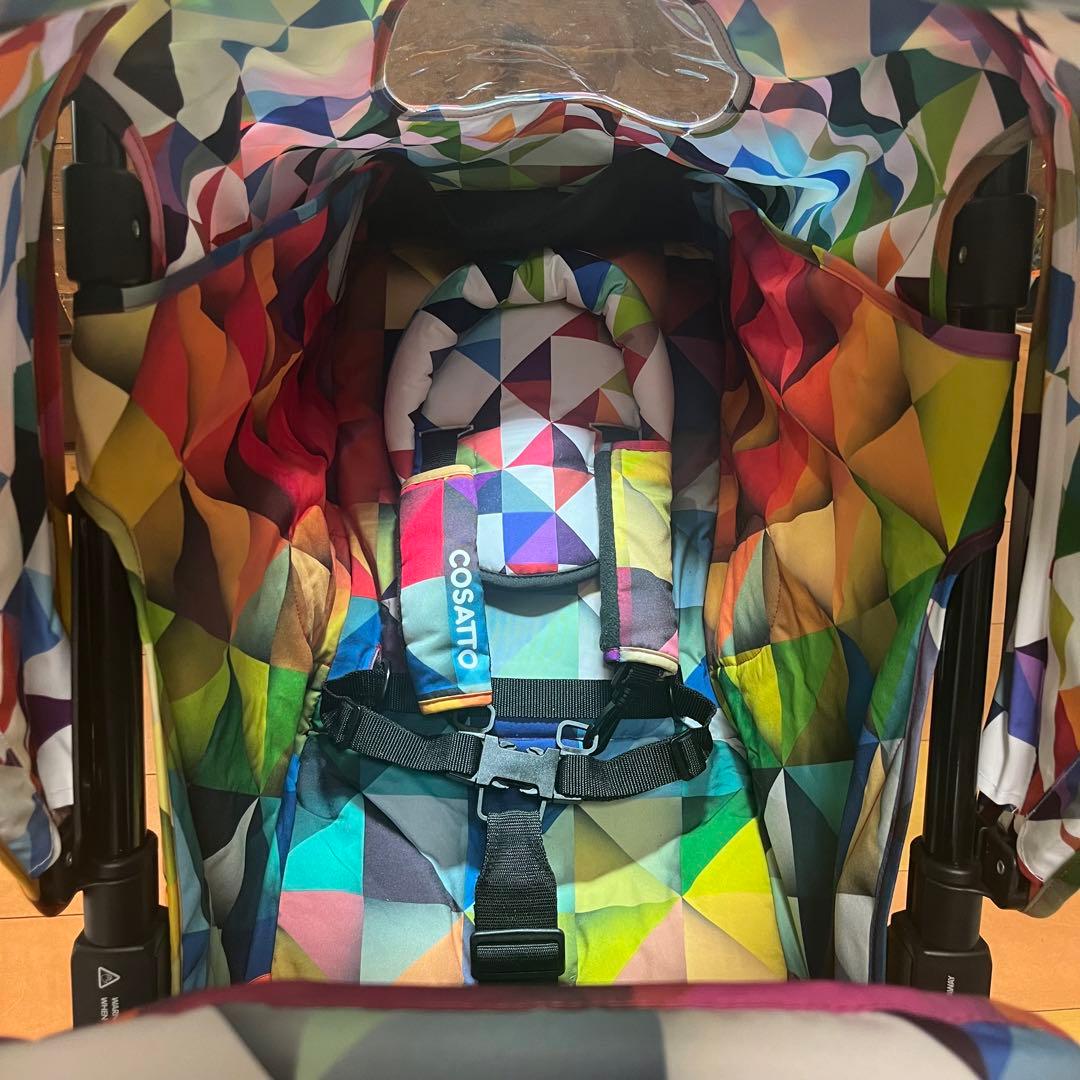 【美品】コサット　シャッフル　二人乗り　縦型ベビーカー　バギー