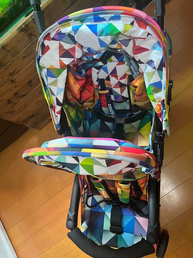【美品】コサット　シャッフル　二人乗り　縦型ベビーカー　バギー