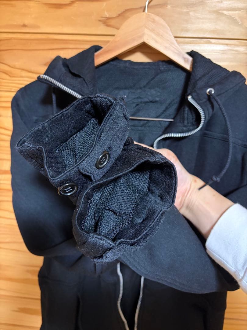 Comme des garcons 縮絨加工 フルジップパーカー フーディ